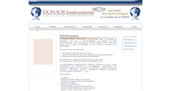 Desktop Screenshot of dufourinstruments.com