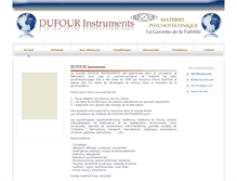 Tablet Screenshot of dufourinstruments.com